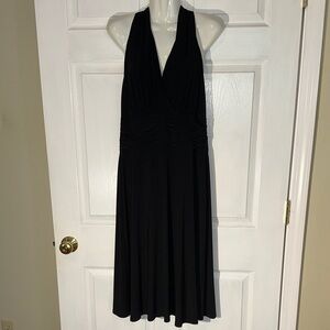 Evan Picone Chic Black Halter Dress